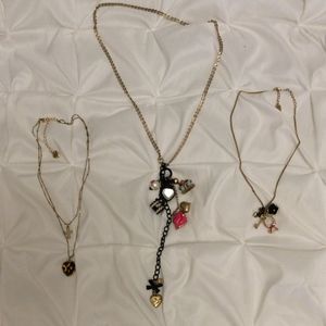 Betsey Johnson Set of 3 Necklaces